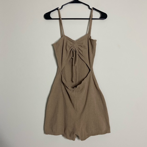 tic toc Pants - Tic toc Brown cut out romper